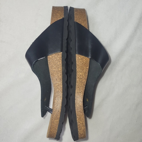 Biostep Women's Sandals Size 6.5 Black Leather Uppers Made In Spain - Picture 4 of 9